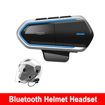 Универсальный мотоциклетный шлем, гарнитура Bluetooth 5,0, стереомузыкальный плеер с FM-радио, Водонепроницаемый Беспроводной плеер, гарнитура для верховой езды