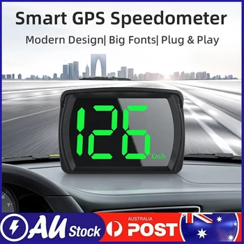 Универсальный счетчик напоминаний KMH MPH GPS HUD с двумя чипами Интеллектуальный цифровой измеритель скорости HDЖКдисплей Поддержка легковых автомобилей автобусов грузовиков