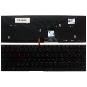 Французская клавиатура Для ноутбука ASUS GL702 GL702VT GL702VM 0KNB0-662LUS00 AEBK5U00030 FR клавиатура с красной подсветкой