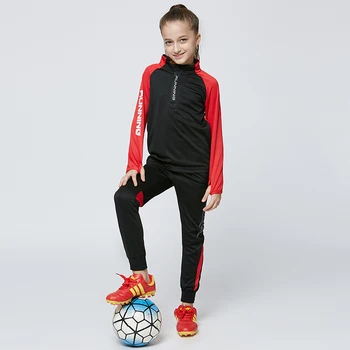 Футбольные майки 2020 Детские Мужские женские Комплекты футбольных майок С карманами Для формы Длинный футбольный тренировочный костюм Комплекты для девочек Спортивная одежда