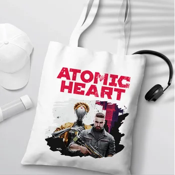 хозяйственная сумка atomic heart, холщовая сумка для покупок, сумка для покупок, сумка для покупок, сумка-тоут, cabas sacolas