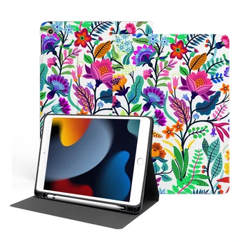 Цветочный Чехол Для iPad 9-го поколения 10.2 2021 Mini 6 Pro 11 12.9 10.5 Кожаный Силиконовый Мягкий Чехол Для iPad Air 5 4 10.9 Funda