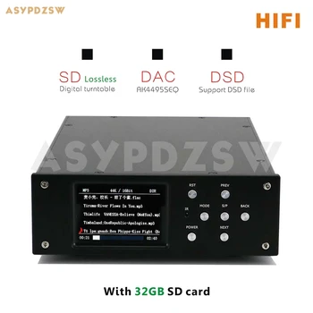 Цифровой проигрыватель STM32F407ZET6 SD Без потерь AK4495SEQ DAC-декодер Поддерживает DSD С XLR-выходом