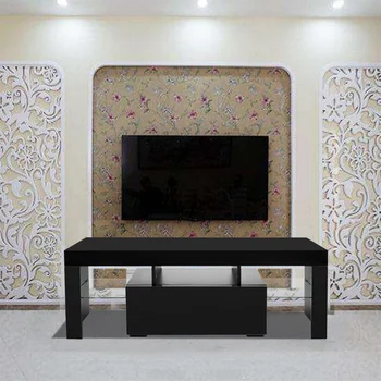 Черные подставки для телевизора Шкаф для телевизора Мебель для гостиной Стол Письменный Шкаф Органайзер для хранения Кронштейн для телевизора с легким ящиком