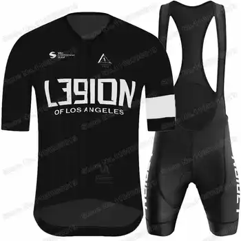 Черный Легион Лос-Анджелеса 2023 Велоспорт Джерси Комплект L39ion Велосипедная Одежда Мужчины Летние Рубашки Для Шоссейных Велосипедов Костюм Велосипедный Нагрудник Шорты
