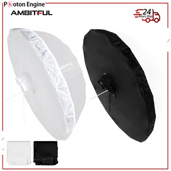 Широкий 105 см 130 см 160 см Диффузор зонта Белый Прозрачный Черный Отражатель Параболический чехол для зонта