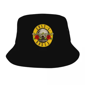 Шляпы-ведерки с логотипом Guns N Roses Bullet, головные уборы для отдыха, тяжелая металлическая рыболовная шляпа для занятий спортом на открытом воздухе, женская панама
