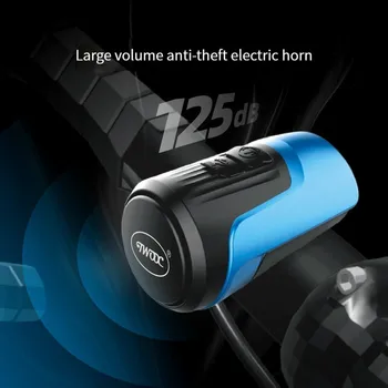 Электрический гудок для велосипеда, Электрический звонок, Противоугонный Звуковой сигнал, Водонепроницаемый USB Перезаряжаемый Велосипедный Электрический звонок, аксессуар для горного велосипеда