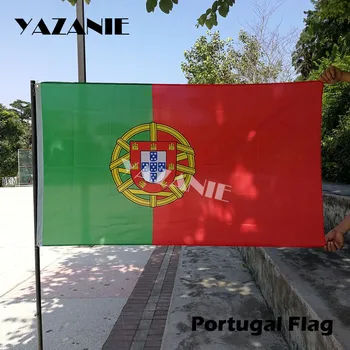 ЯЗАНИ 90x150 см Развевающиеся флаги и баннеры Португалии 3*5 футов Португальская бандера из полиэстера для дропшиппинга в помещении и на улице