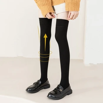 Японские носки для голени, хлопчатобумажные носки в вертикальную полоску, нескользящие длинные носки средней длины, тонкие гольфы высокого давления